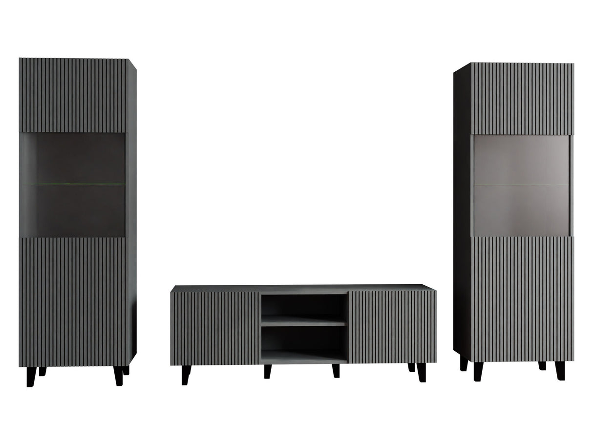 Nappali szett Meble VAMOS II, Szín: Antracit