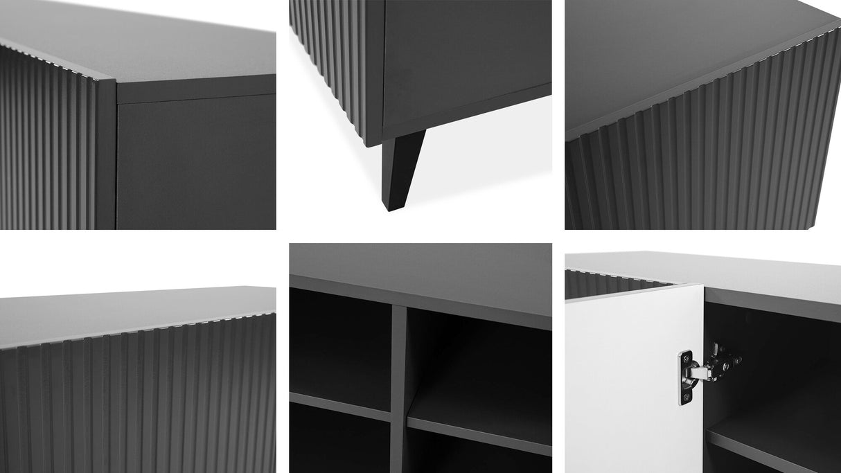 Nappali szett Meble VAMOS II, Szín: Antracit