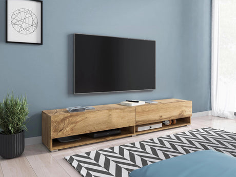 TV-állvány Lowboard A180 (Adenik 180), Led világítás: Nem, Szín: Wotan tölgy