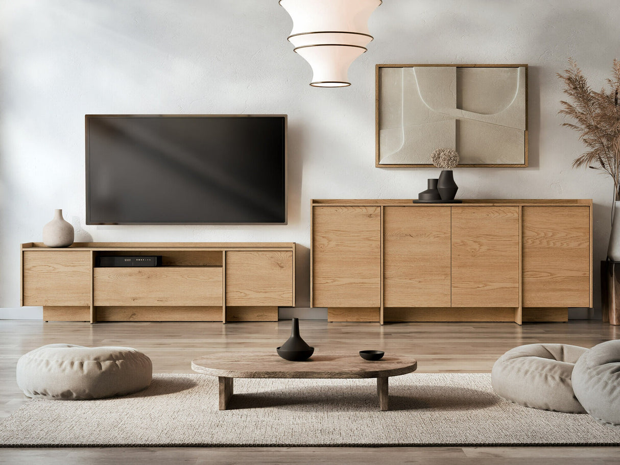 Szekrény JAPANDI K4D, Szín: Tölgy