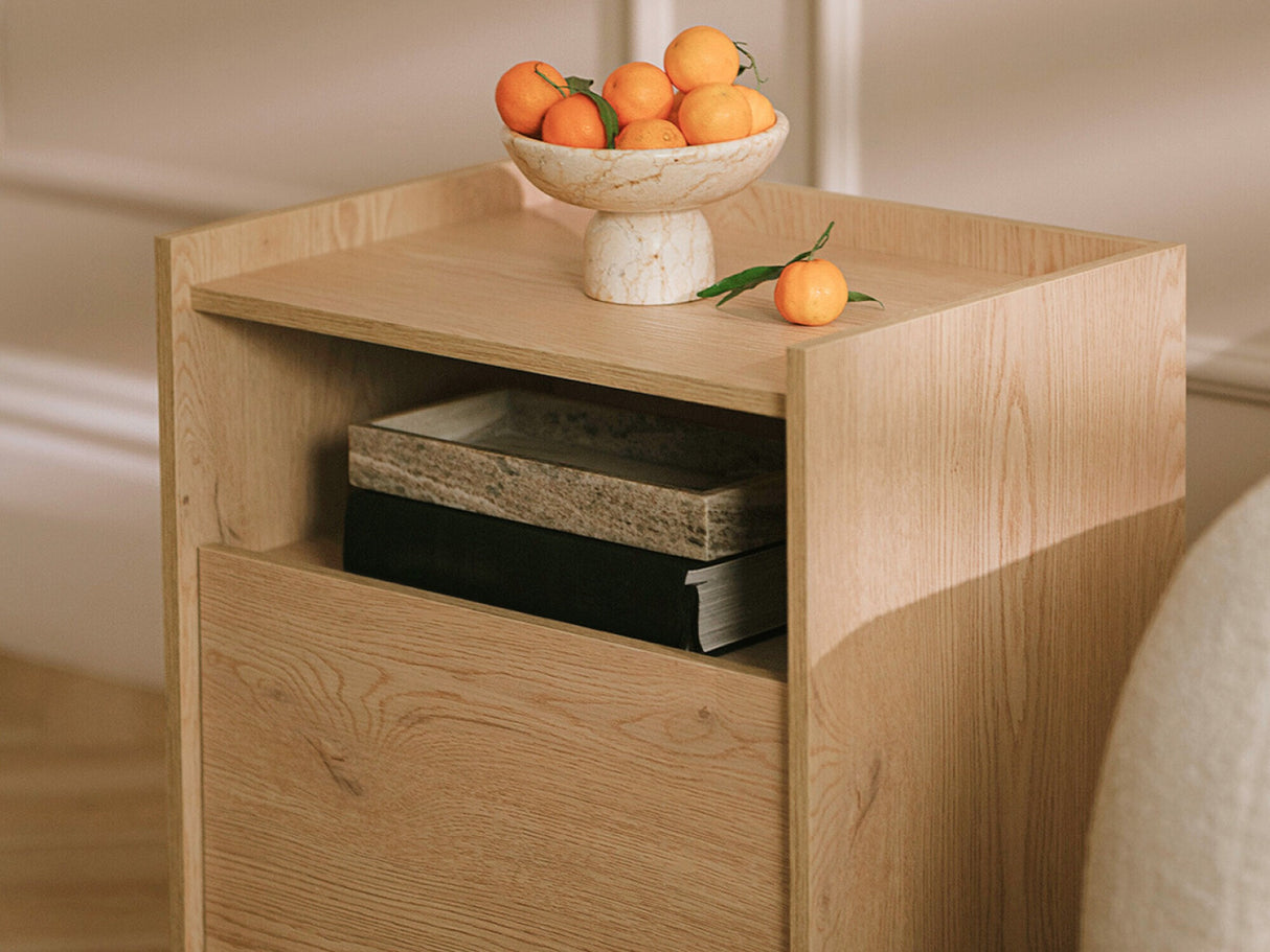 Éjjeliszekrény JAPANDI, Szín: Tölgy