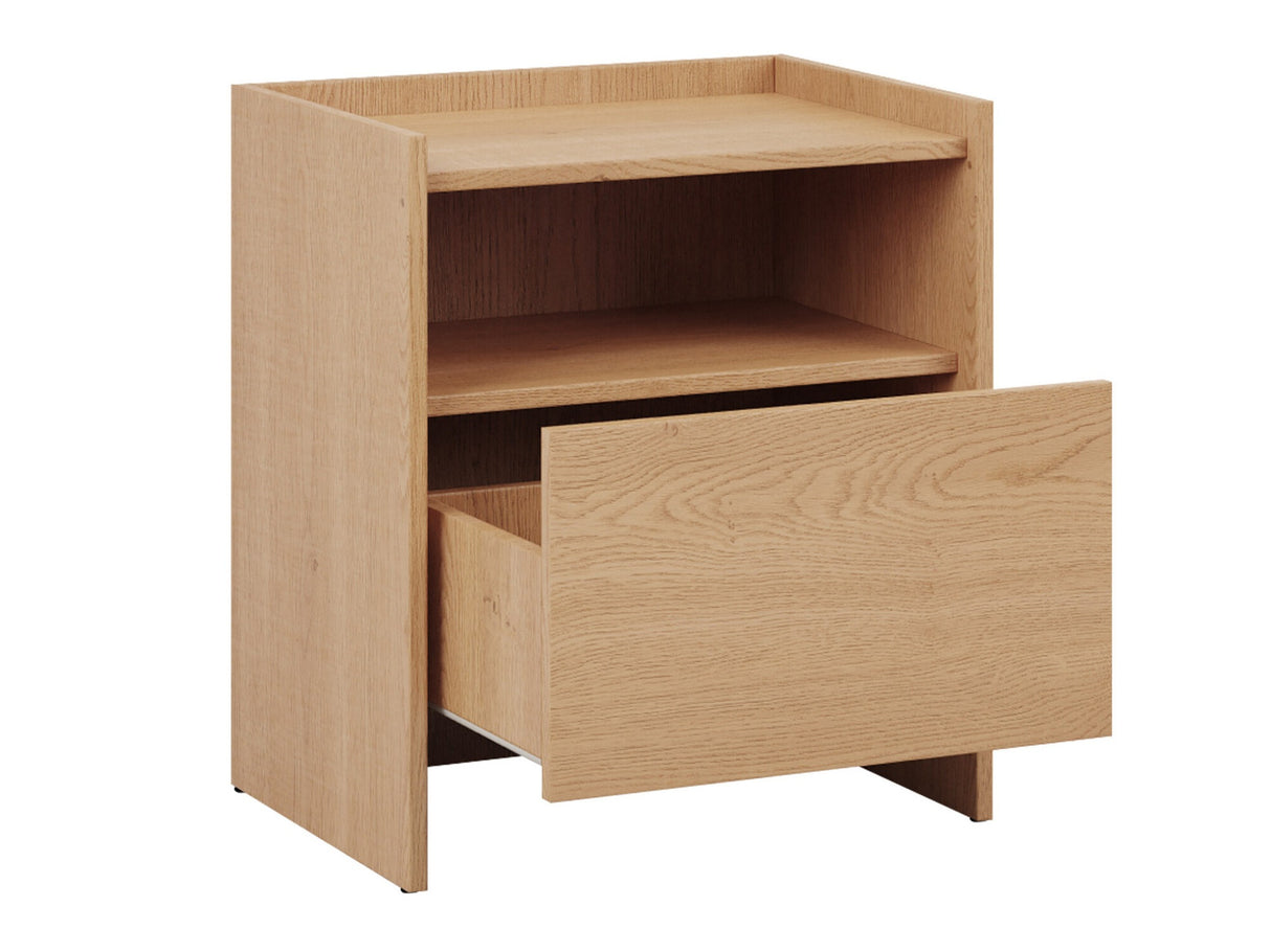 Éjjeliszekrény JAPANDI, Szín: Sötét tölgy