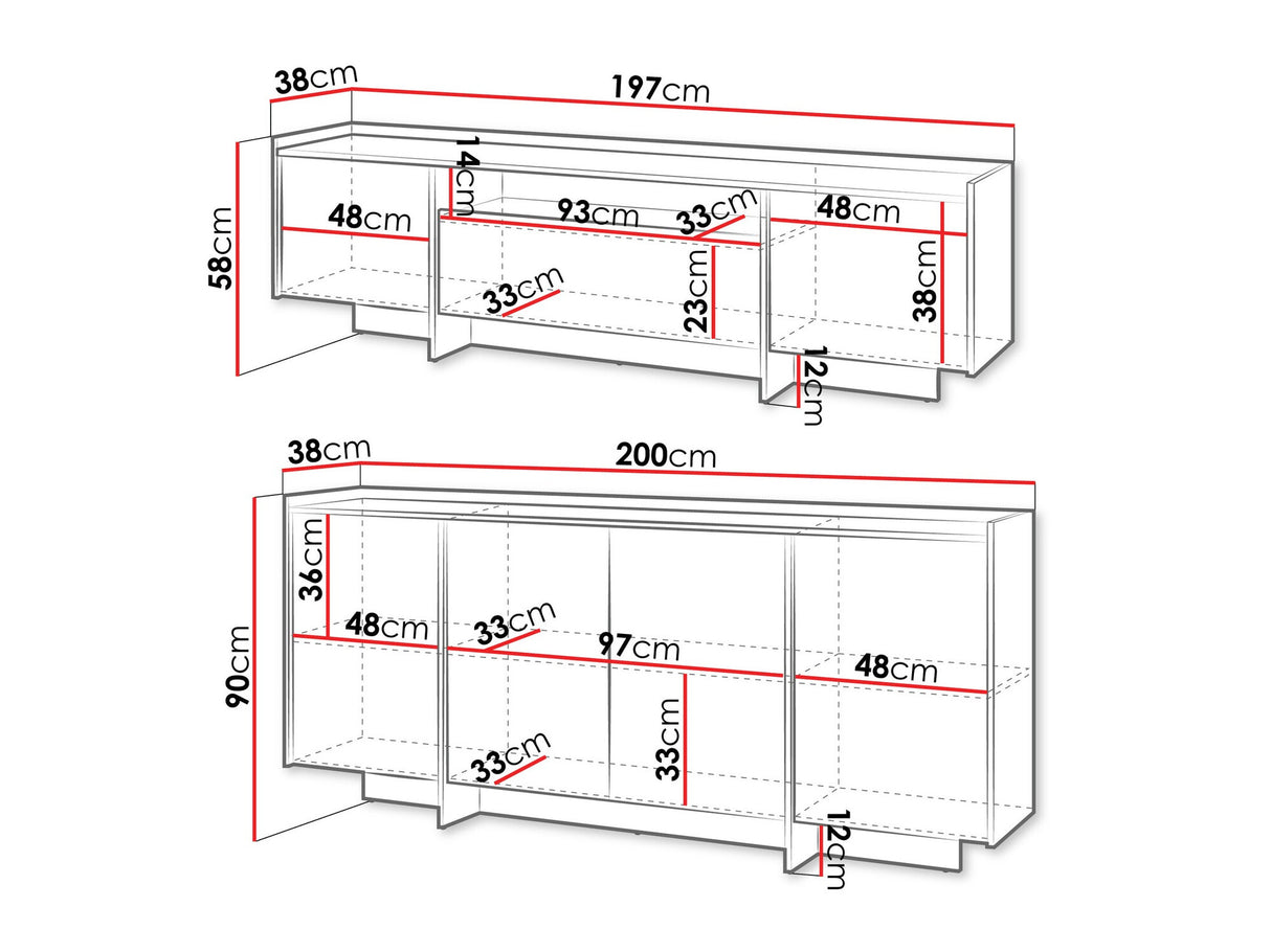 Nappali szett JAPANDI I, Szín: Sötét tölgy