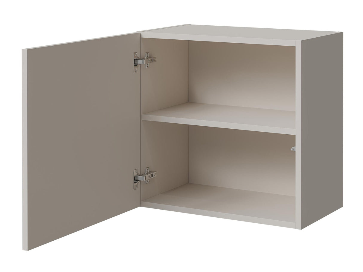 Fali szekrény Witryna kwadrat CAPITAL Czarny/Dąb wotan/Czarny (Fekete + Wotan tölgy)