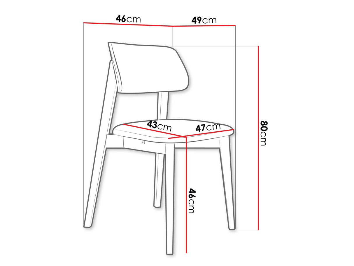 Szék Krzesło tapicerowane KT63/C, Kárpit: Magic Velvet 2225, Fa színe: Bükkfa