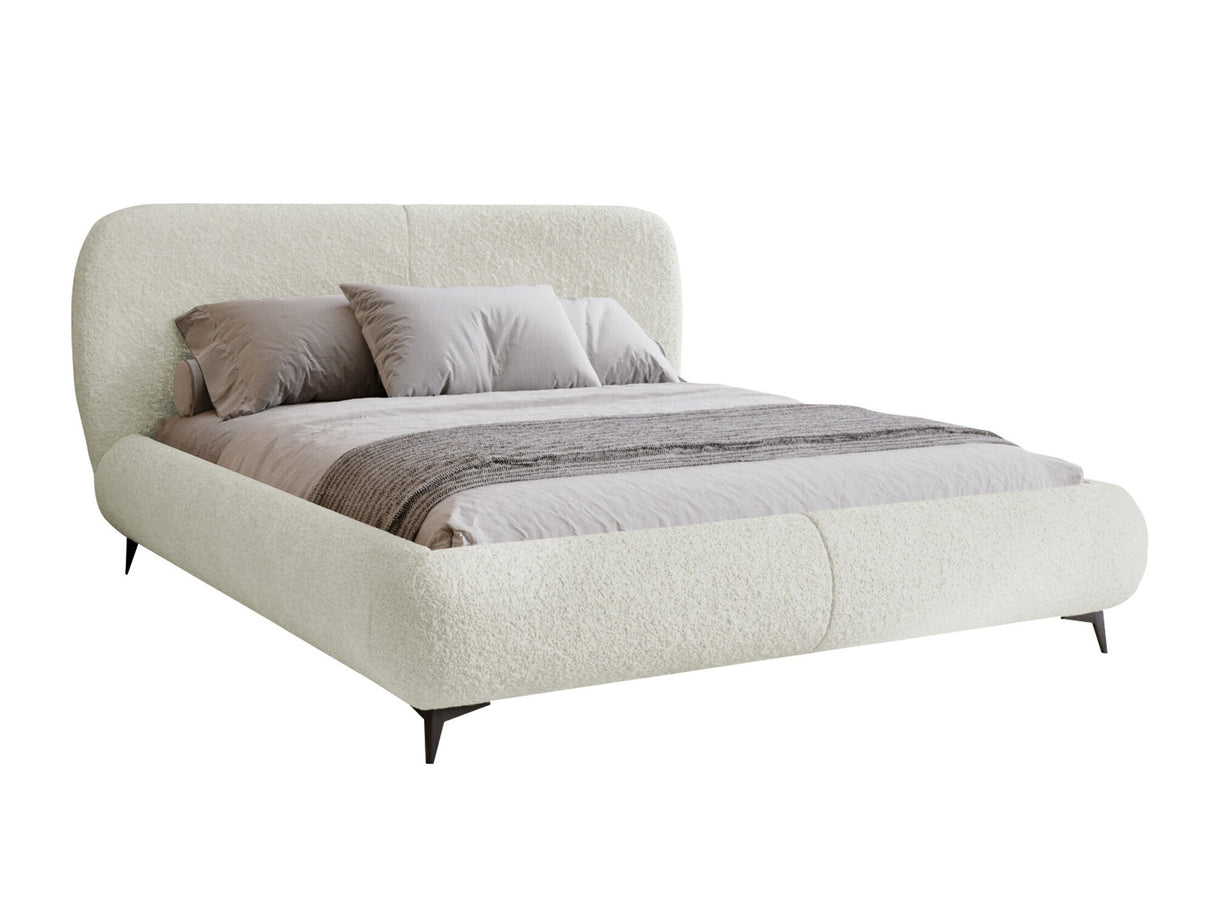 Ágy Łóżko tapicerowane MOE, Szín: Coral 15, Alvó felület mérete: 140 x 200 cm