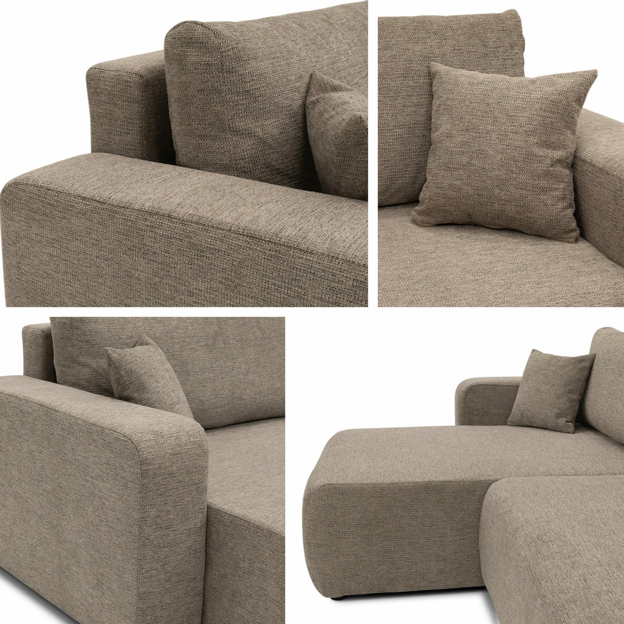 Sarokkanapé Narożnik PIANO L MAXI, Szín: Lima 80