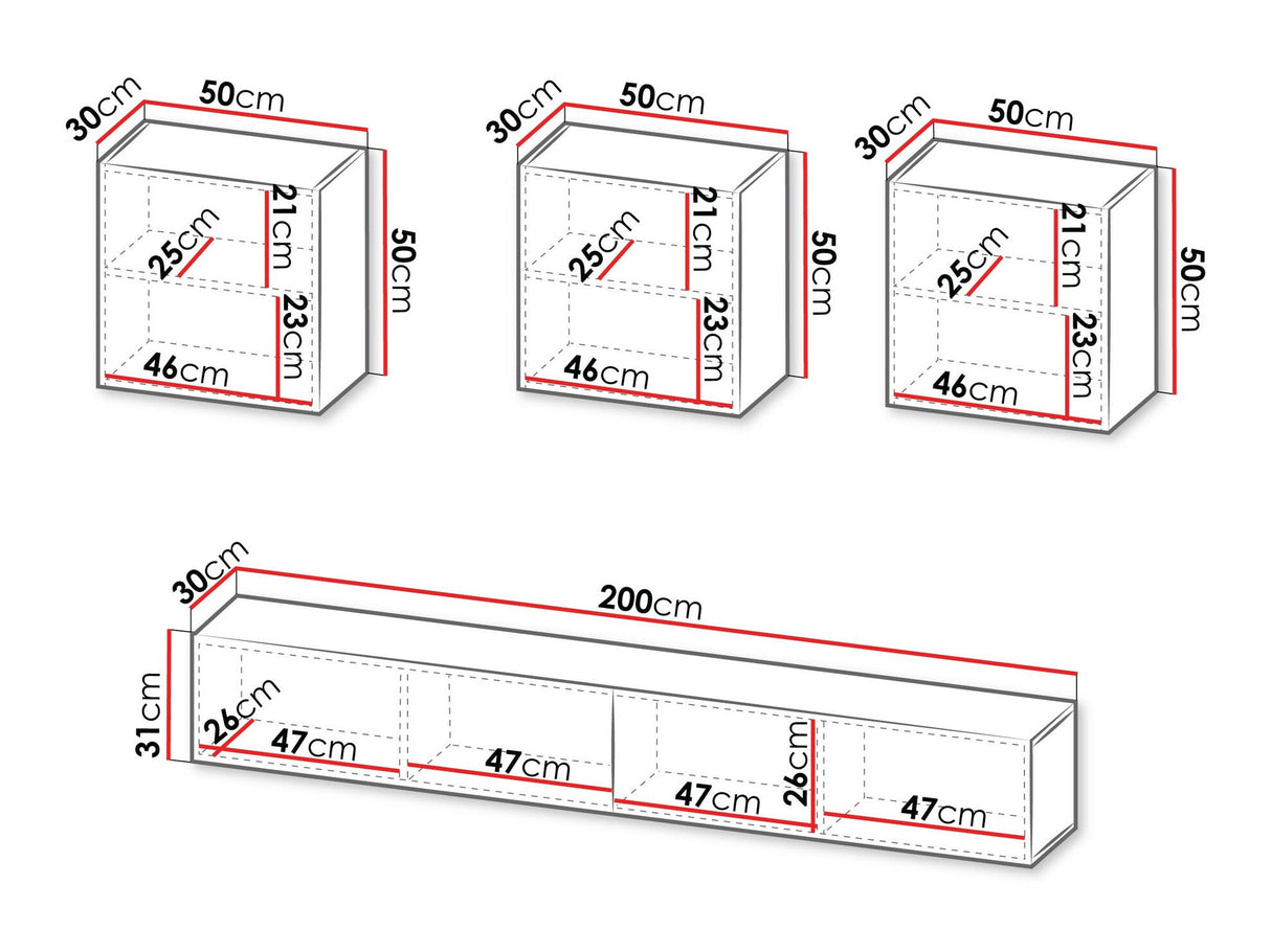 Nappali szett Meble CAPITAL IV Czarny (Fekete)