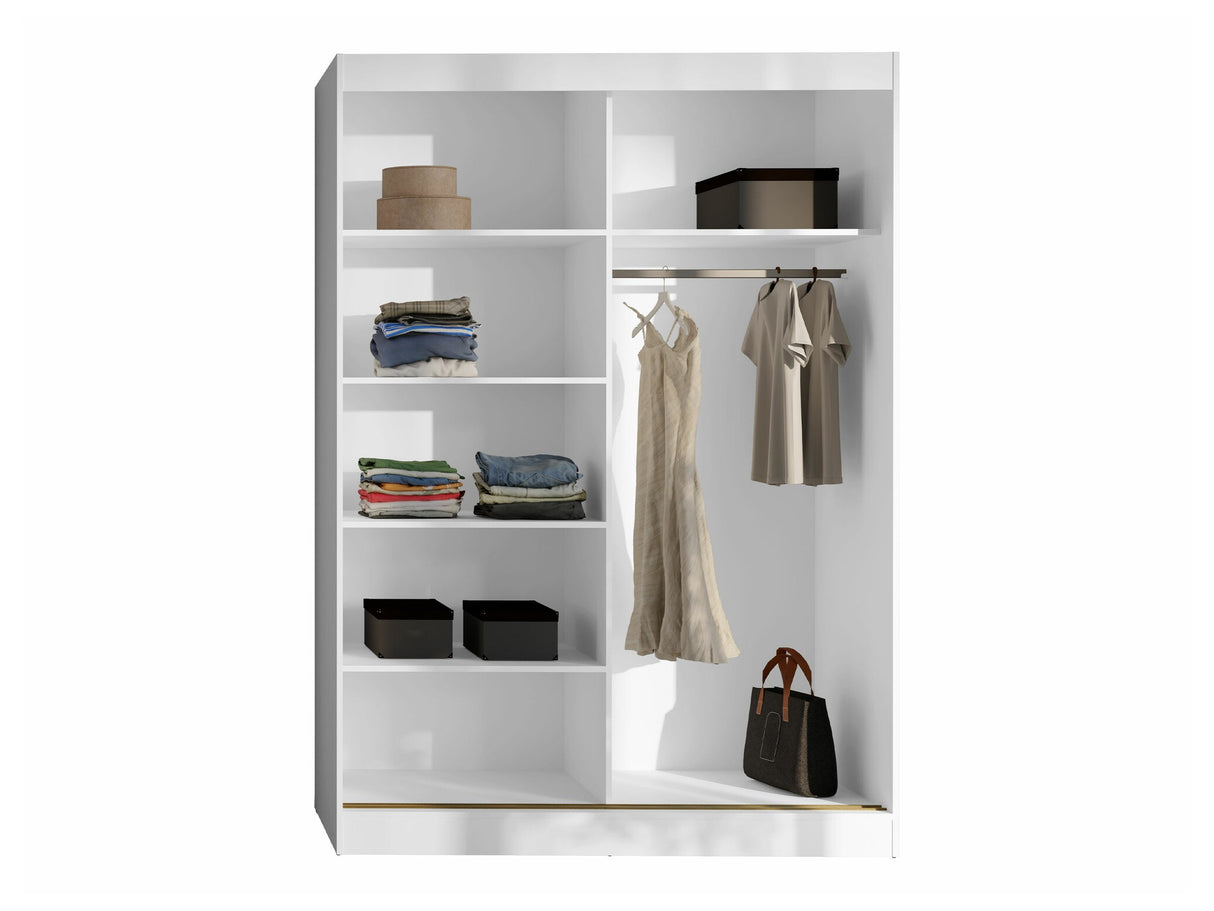 Gardróbszekrény Szafa przesuwna MODIN 150, Szín: Kasmír, Fogantyú színe: Aranysárga