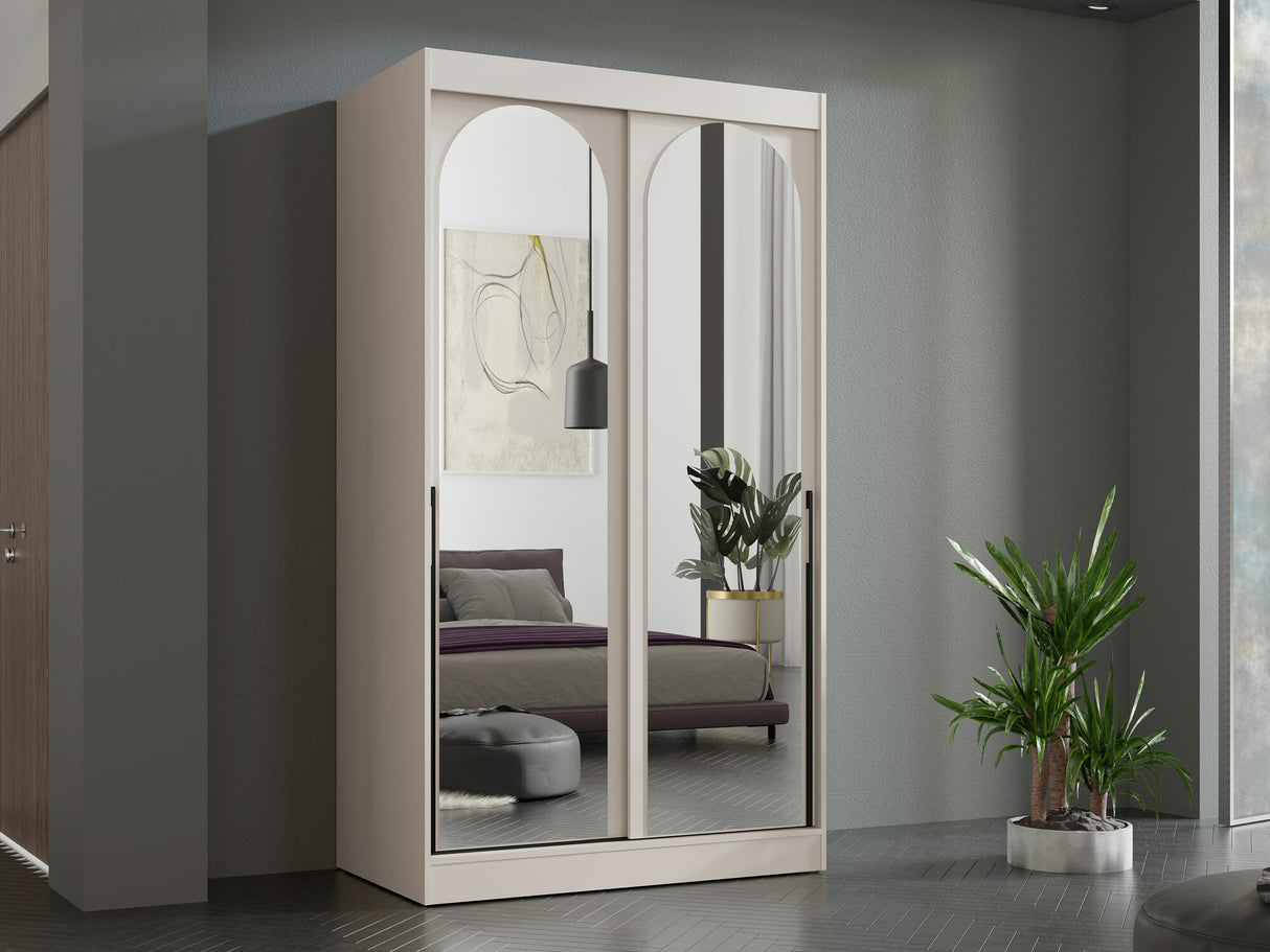 Gardróbszekrény Szafa przesuwna MODIN 120, Szín: Kasmír, Fogantyú színe: Fekete 4054333