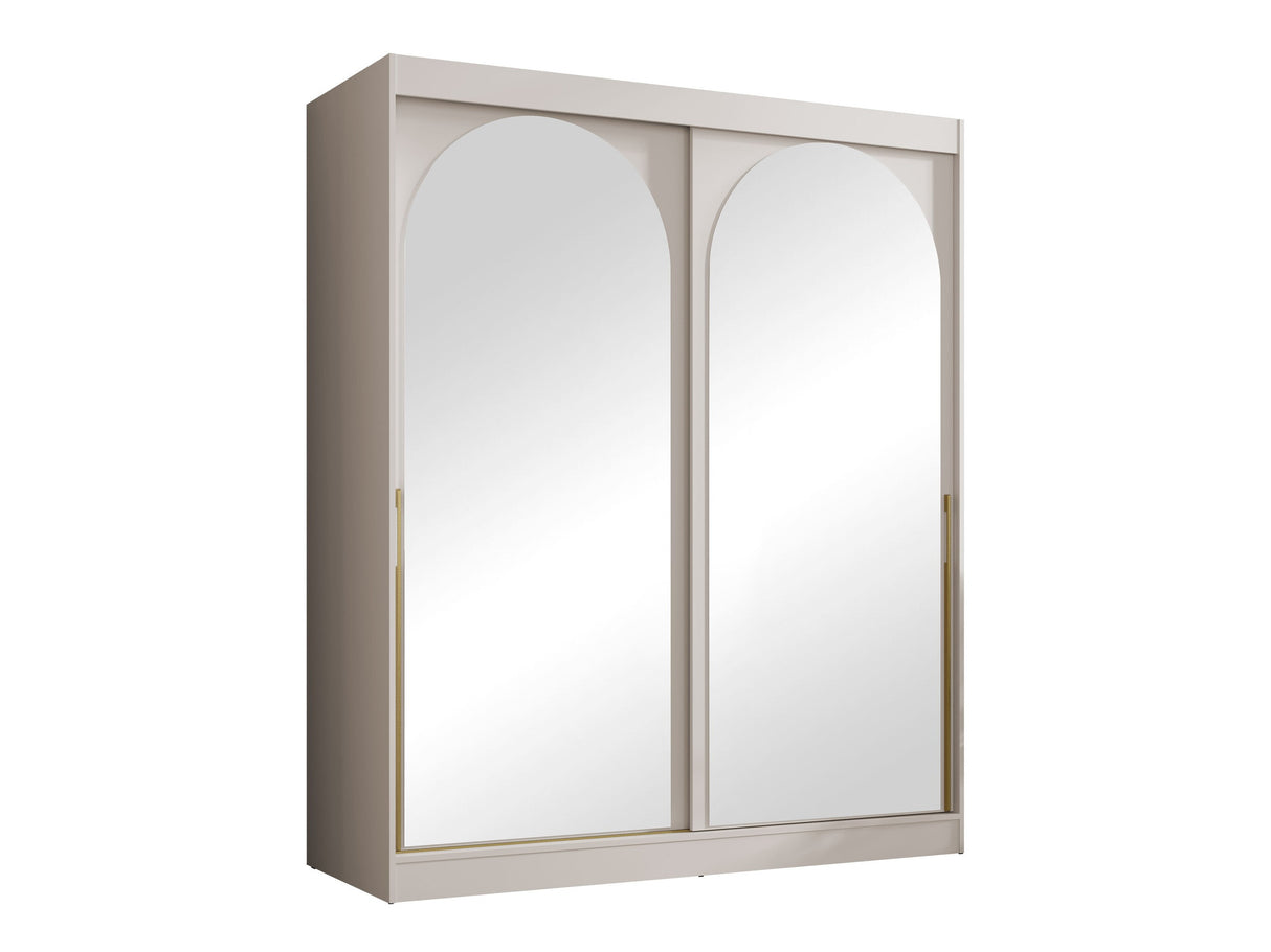 Gardróbszekrény Szafa przesuwna MODIN 180, Szín: Kasmír, Fogantyú színe: Aranysárga