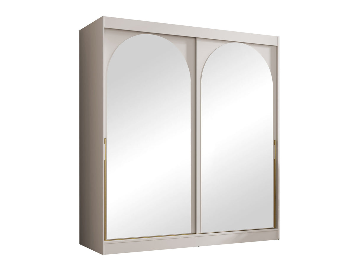 Gardróbszekrény Szafa przesuwna MODIN 200, Szín: Kasmír, Fogantyú színe: Aranysárga