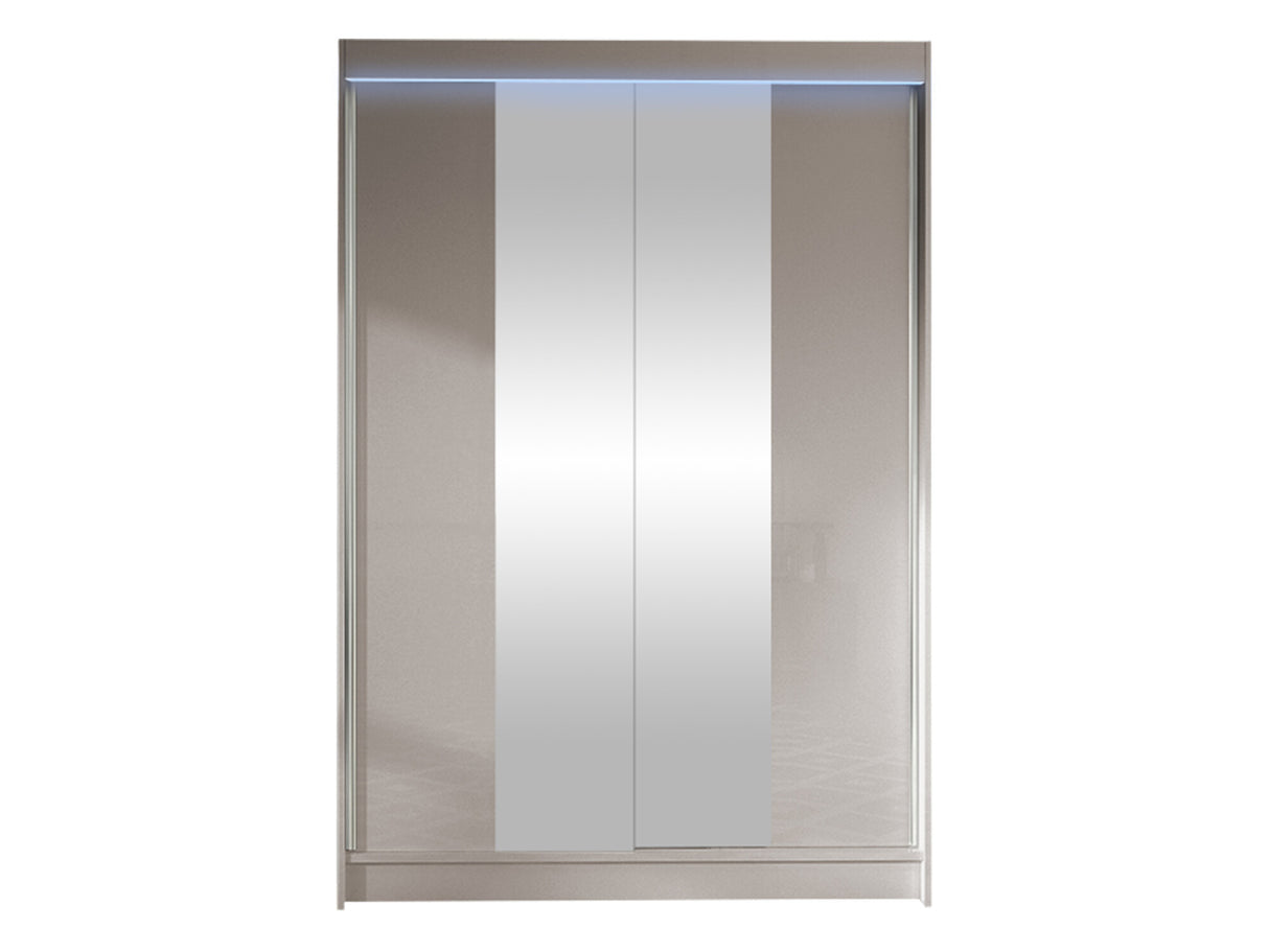 Gardróbszekrény Linem II (Parys II), Szín: Kasmír, Led világítás: Igen