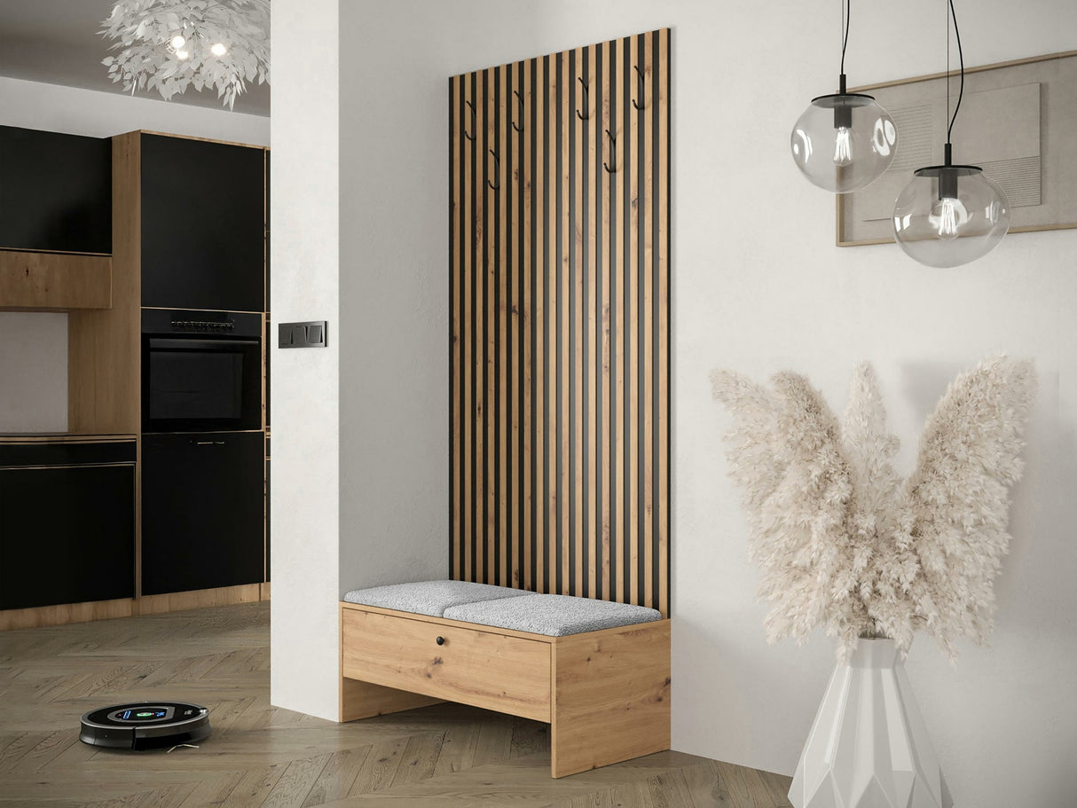 Előszoba garnitúra Balma IV (Esmoltis), Szín: Artisan tölgy + Abriamo 6