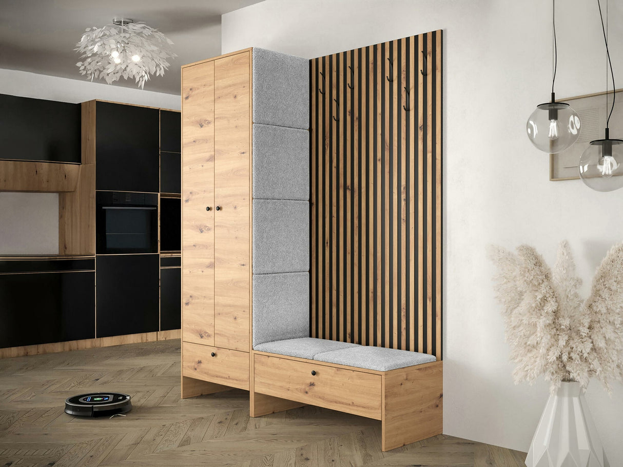 Előszoba garnitúra Balma III (Esmoltis), Szín: Artisan tölgy + Abriamo 6