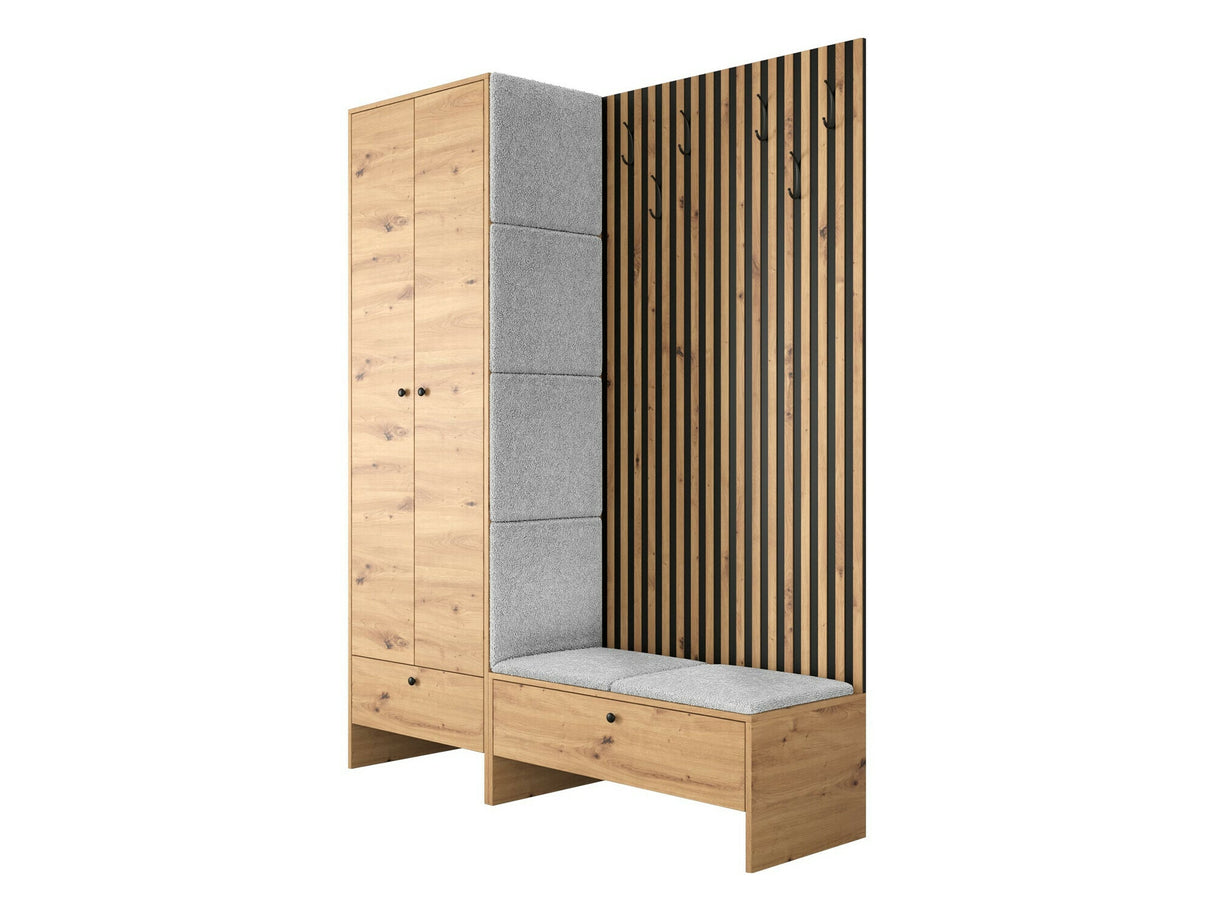 Előszoba garnitúra Balma III (Esmoltis), Szín: Artisan tölgy + Abriamo 6