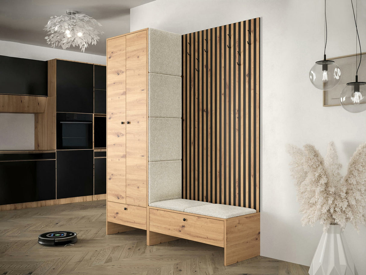 Előszoba garnitúra Balma III (Esmoltis), Szín: Artisan tölgy + Abriamo 3