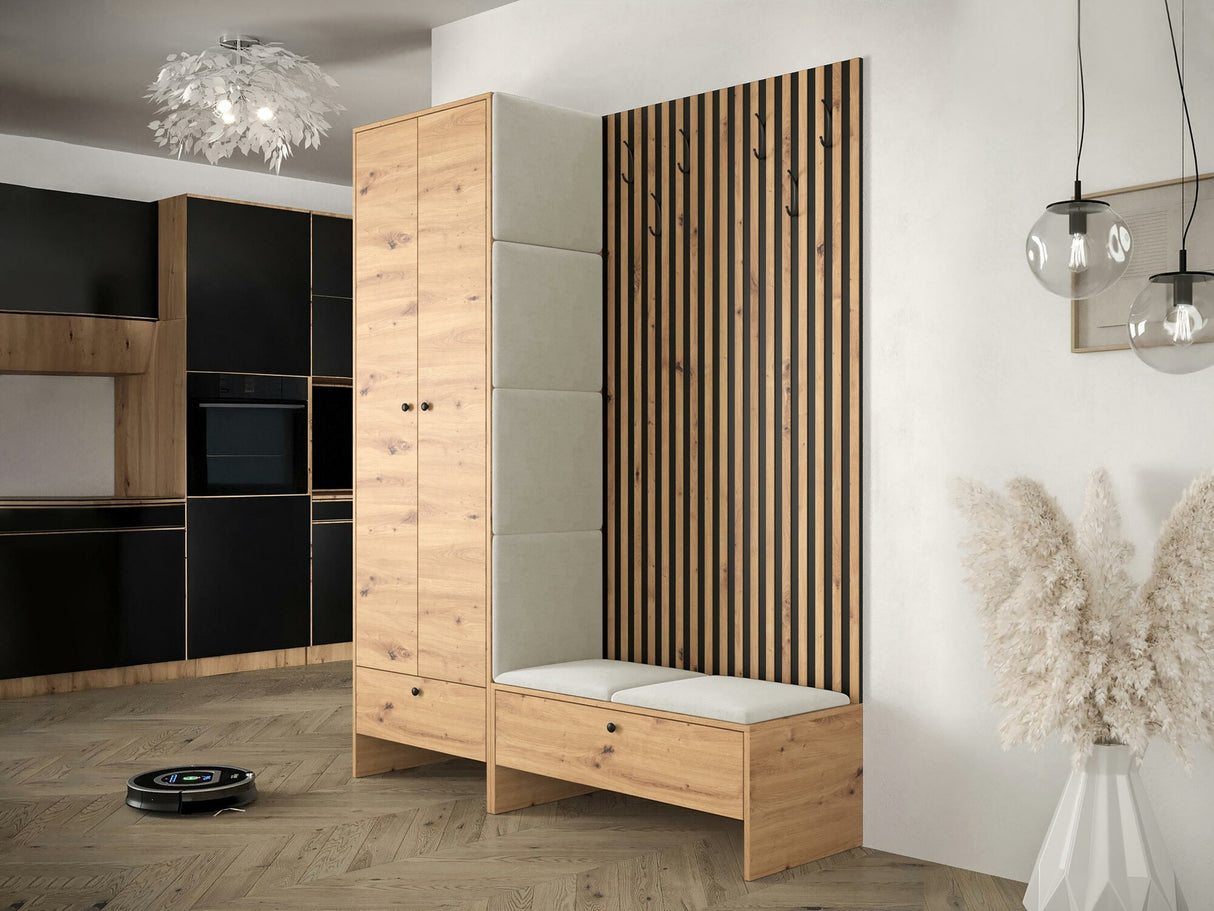 Előszoba garnitúra Balma III (Esmoltis), Szín: Artisan tölgy + Manila 02