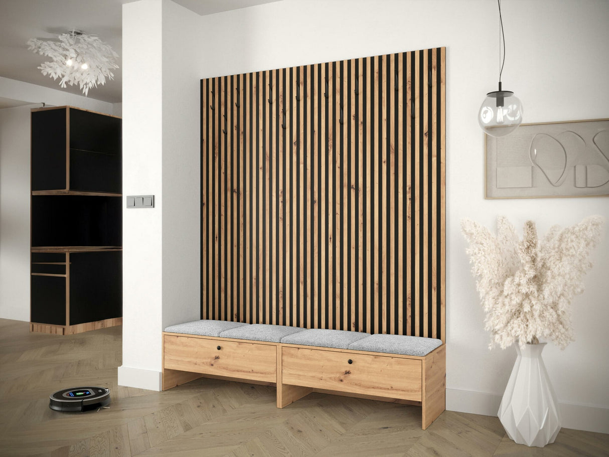 Előszoba garnitúra Garderoba BALMA V, Szín: Artisan tölgy + Abriamo 6