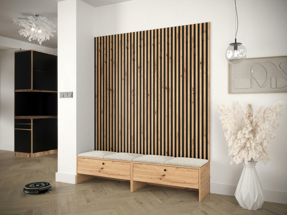 Előszoba garnitúra Garderoba BALMA V, Szín: Artisan tölgy + Abriamo 3