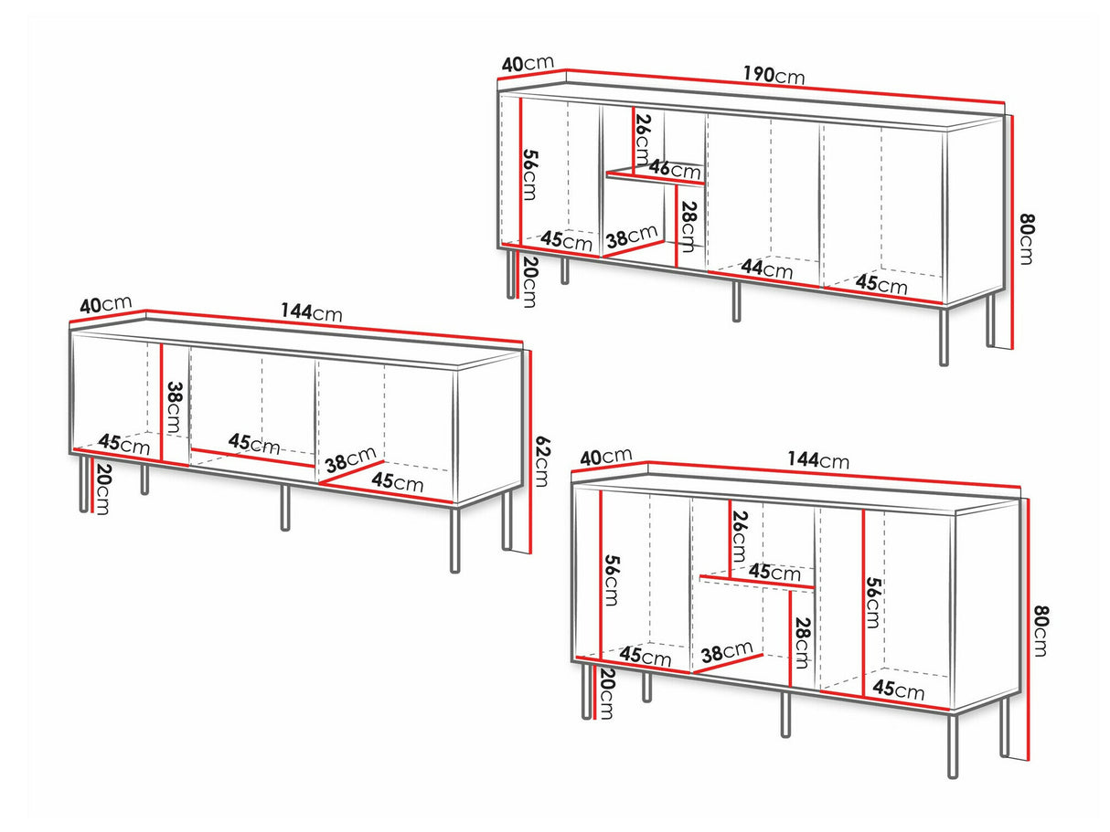 Nappali szett Meble INSERTO I Kaszmir/Dąb wotan (Wotan tölgy + Kasmír)