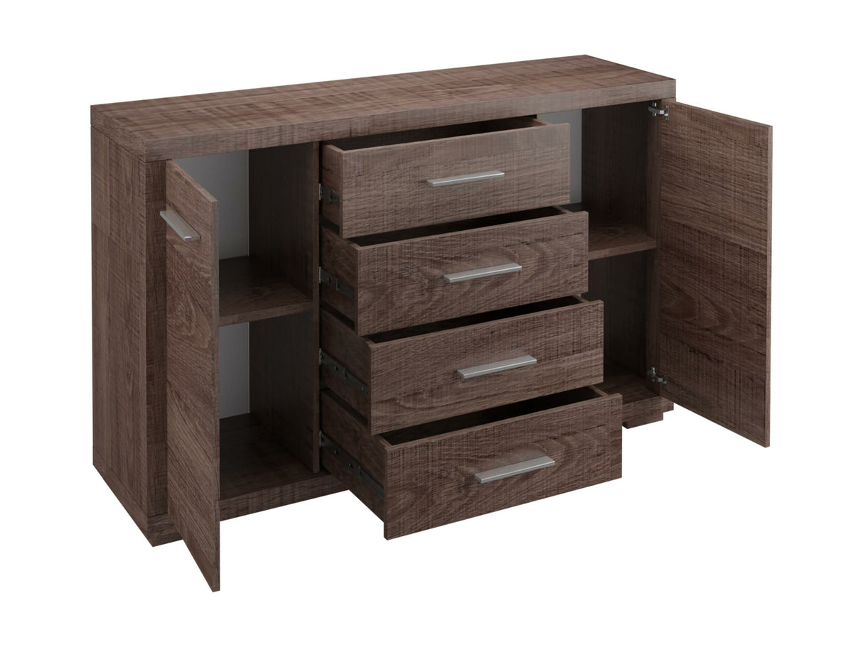 Komód Vegáznemű V-3 (Kelly), Szín: Sötét santana tölgy