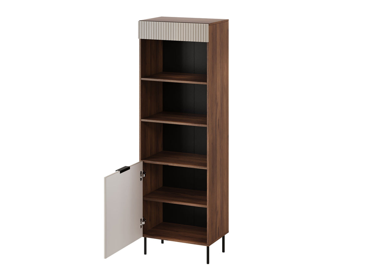 Könyvespolc Witryna wysoka ALMERA typ 3 Orzech Warmia/Kaszmir