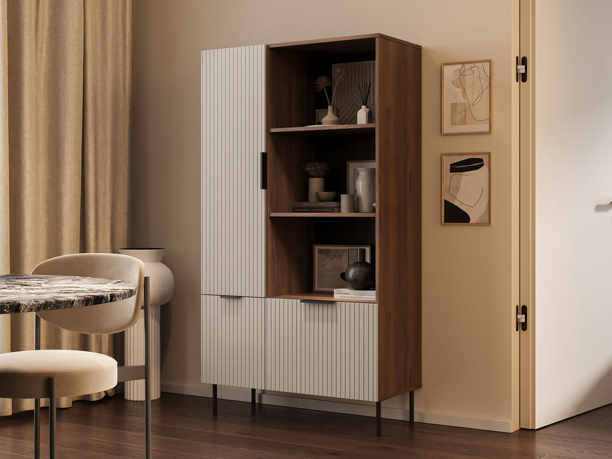 Könyvespolc Witryna niska ALMERA typ 4 Orzech Warmia/Kaszmir