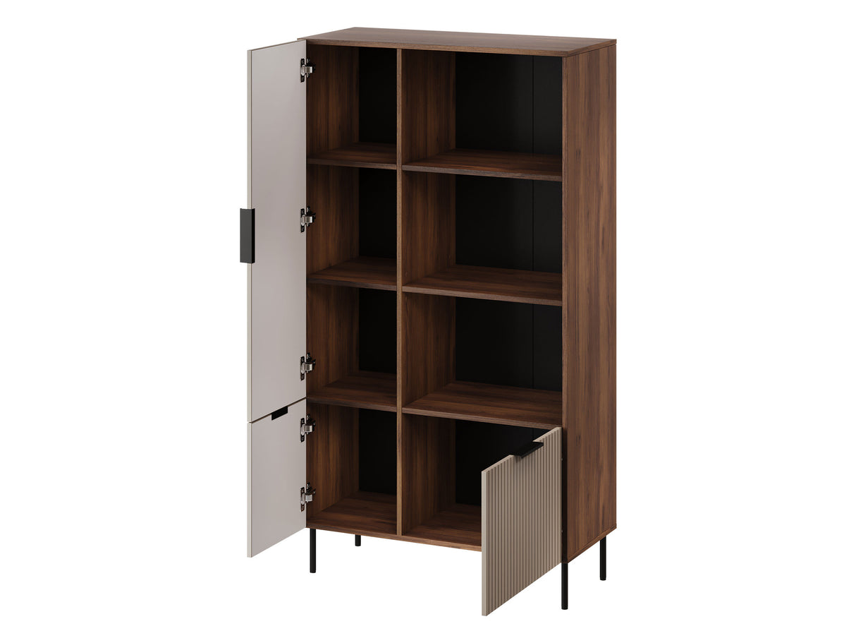 Könyvespolc Witryna niska ALMERA typ 4 Orzech Warmia/Kaszmir