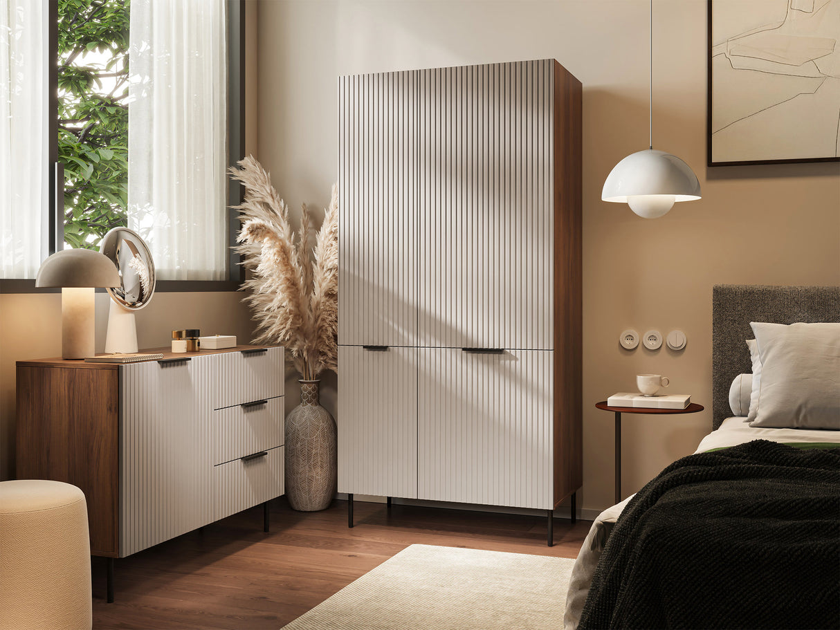 Nappali szett Meble ALMERA III Orzech Warmia/Kaszmir