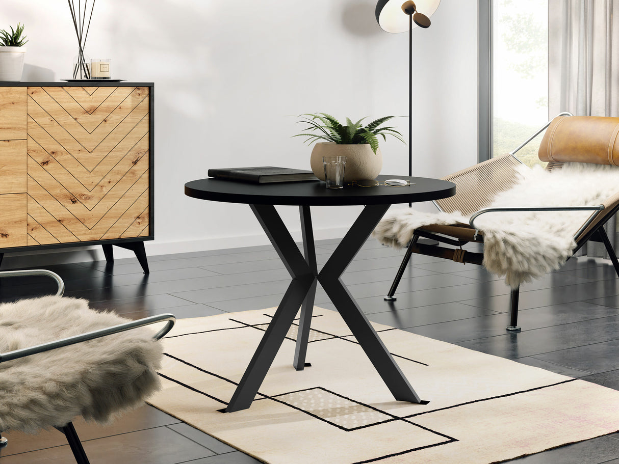 Dohányzóasztal Stolik kawowy STK M6, Szín: Fekete