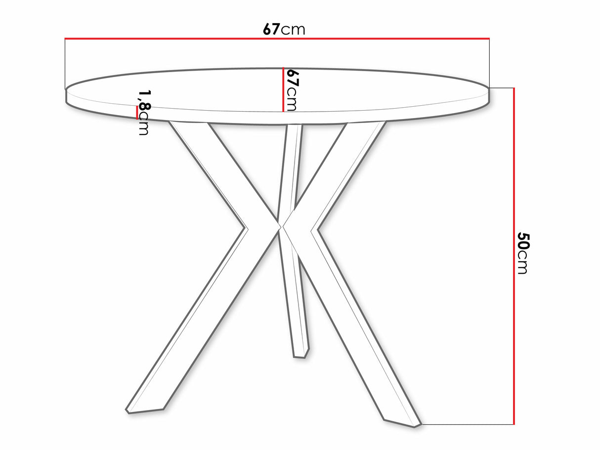 Dohányzóasztal Stolik kawowy STK M6, Szín: Artisan tölgy + Fekete