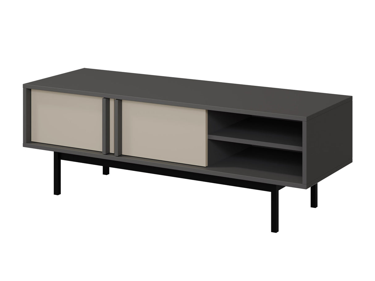 TV-állvány Szafka RTV mała 2D ALSY REG 10 Antracyt/Beż Jasny (Beige)