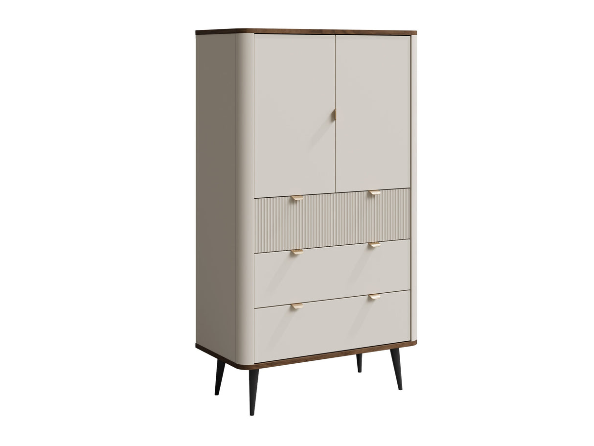 Könyvespolc 2D3S MARLY REG 6, Szín: Kasmír + Dió