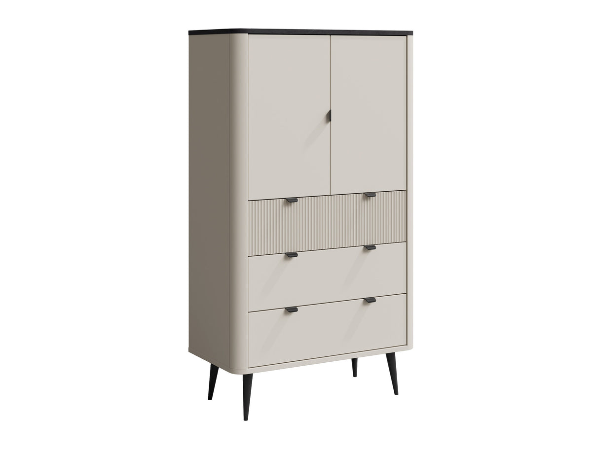 Könyvespolc 2D3S MARLY REG 6, Szín: Kasmír + Szürke márvány