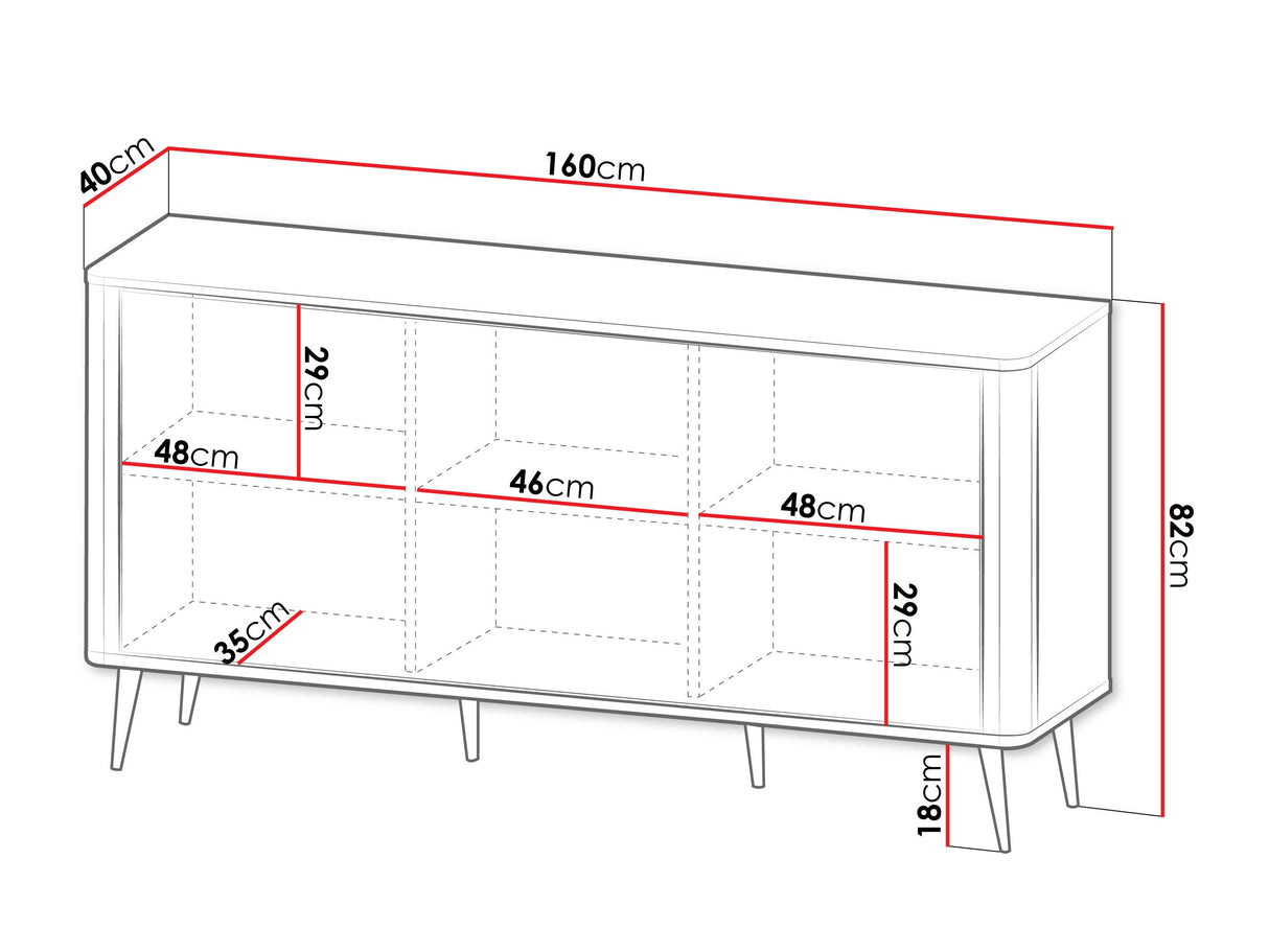 Szekrény 3D MARLY REG 8, Szín: Kasmír + Szürke márvány