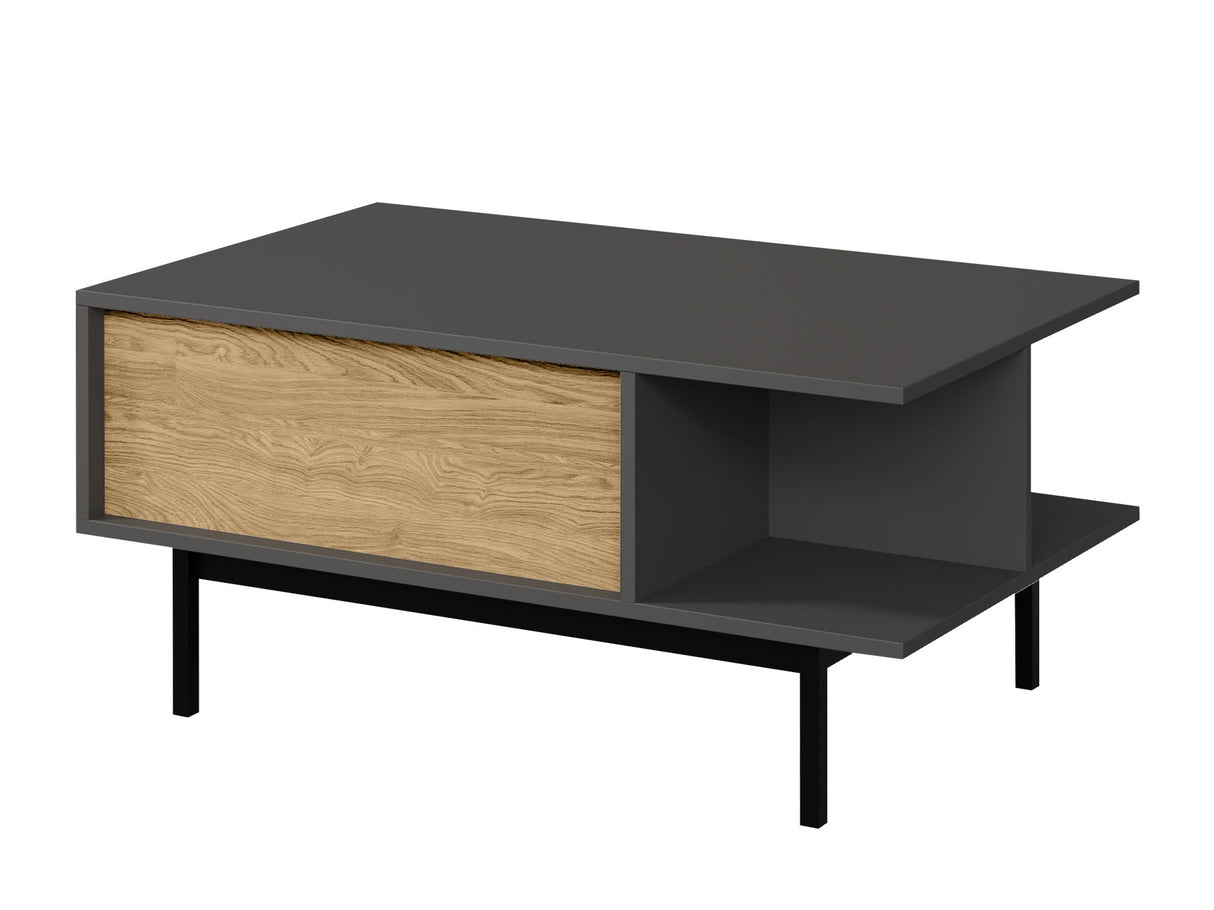 Dohányzóasztal Stolik kawowy ALSY REG 12 Antracyt/Dąb Olejowany (Tölgy)