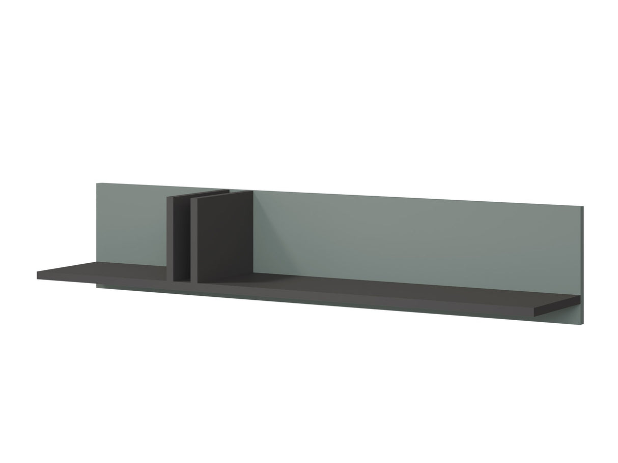 Polc Półka otwarta śpirosnia ALSY REG 15 Antracyt/Aloes (Poros zöld)