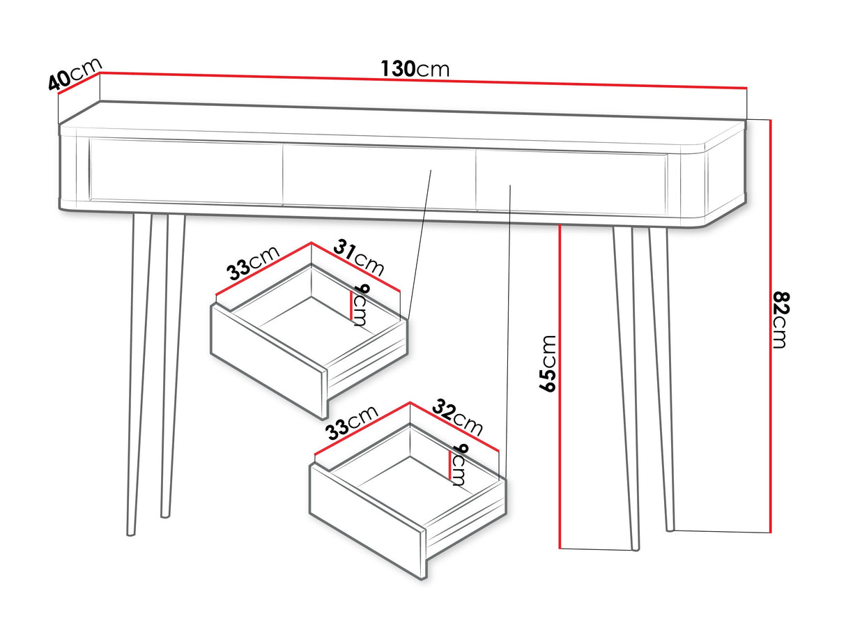 Íróasztal MARLY REG 15, Szín: Kasmír + Dió