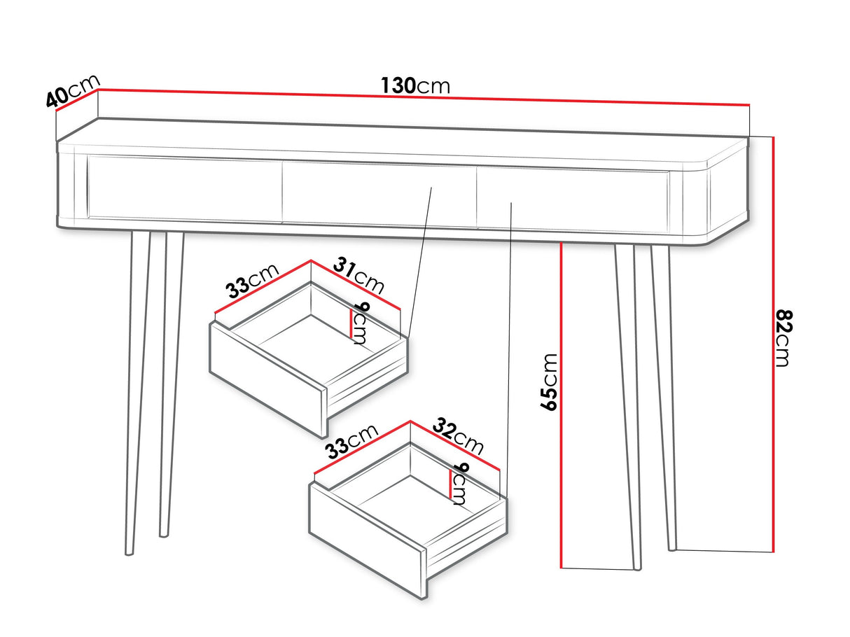 Íróasztal MARLY REG 15, Szín: Kasmír + Szürke márvány