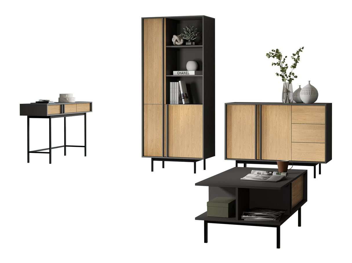 Nappali szett Meble ALSY IV Antracyt/Dąb Olejowany (Tölgy)