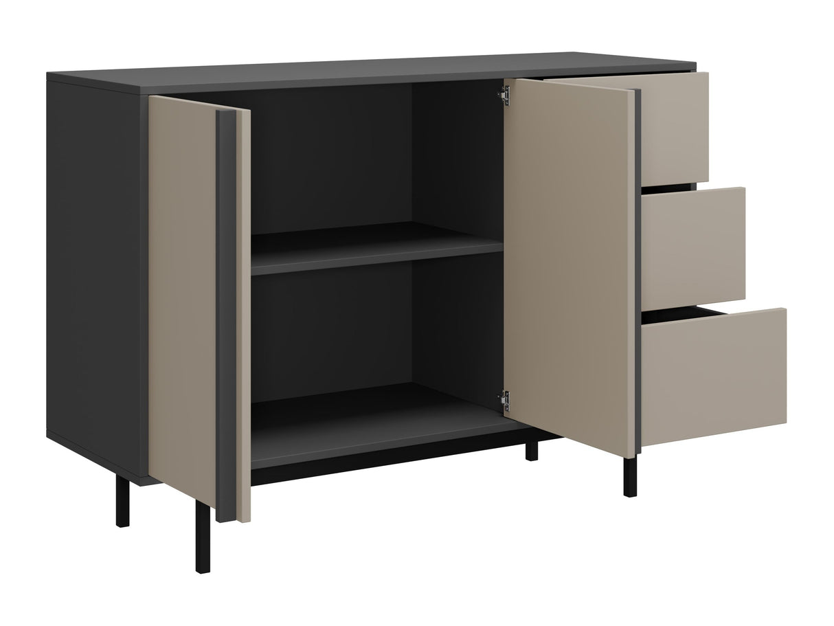 Nappali szett Meble ALSY IV Antracyt/Beż Jasny (Beige)