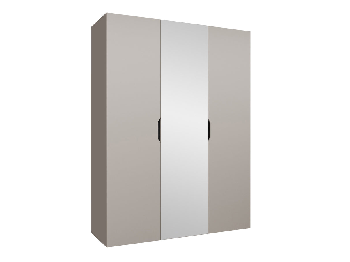 Gardróbszekrény Szafa 150 MALAGA z lustrem, Szín: Kasmír