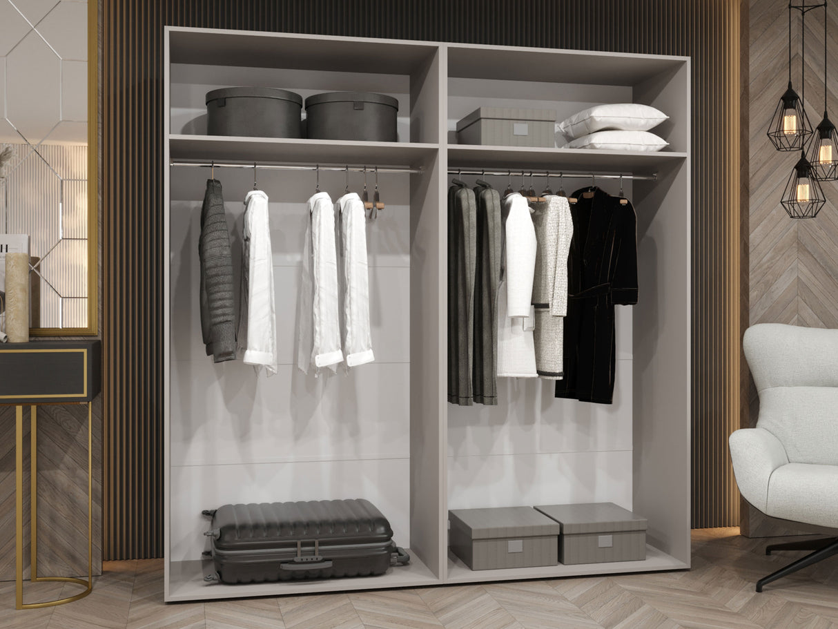 Gardróbszekrény Szafa 200 MALAGA, Szín: Kasmír