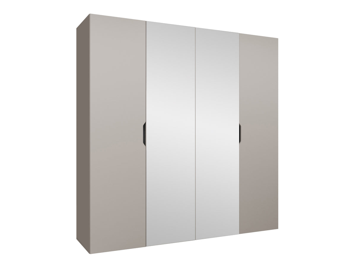 Gardróbszekrény Szafa 200 MALAGA z lustrem, Szín: Kasmír
