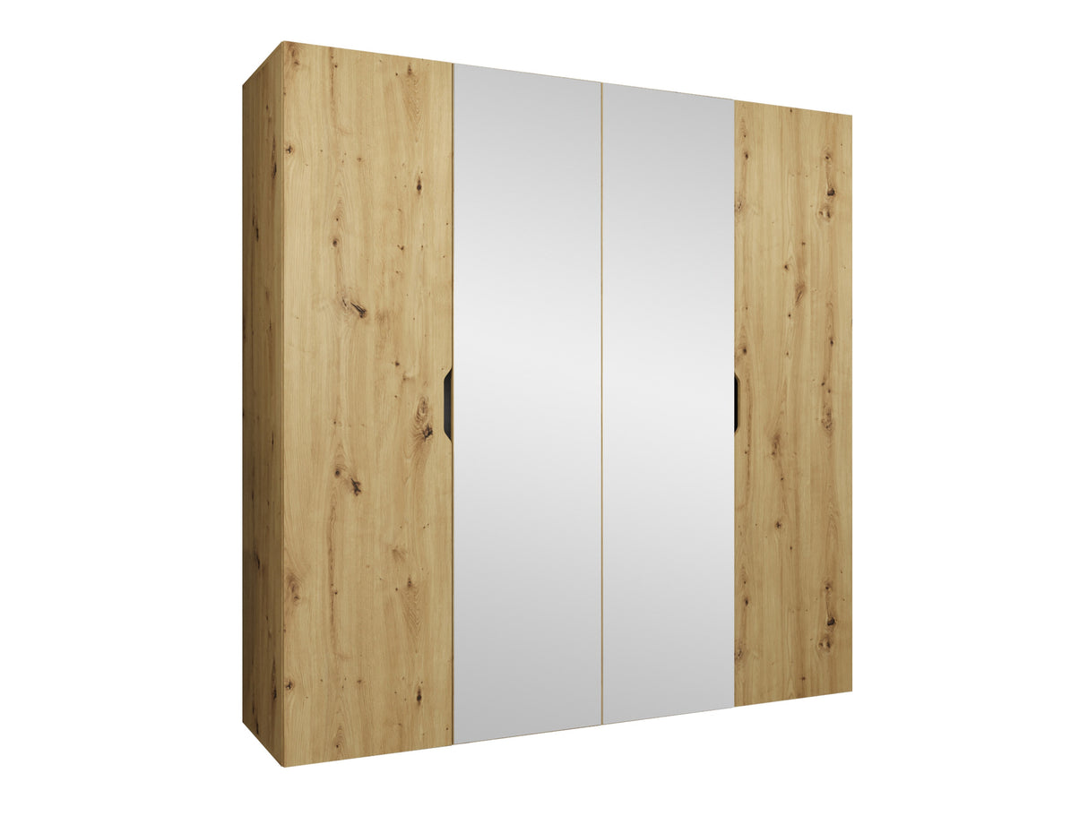 Gardróbszekrény Szafa 200 MALAGA z lustrem, Szín: Artisan tölgy