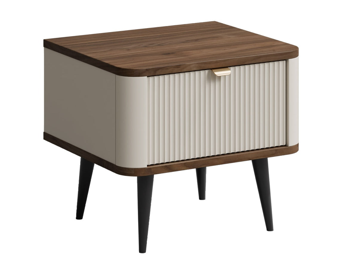 Éjjeliszekrény MARLY REG 17, Szín: Kasmír + Dió