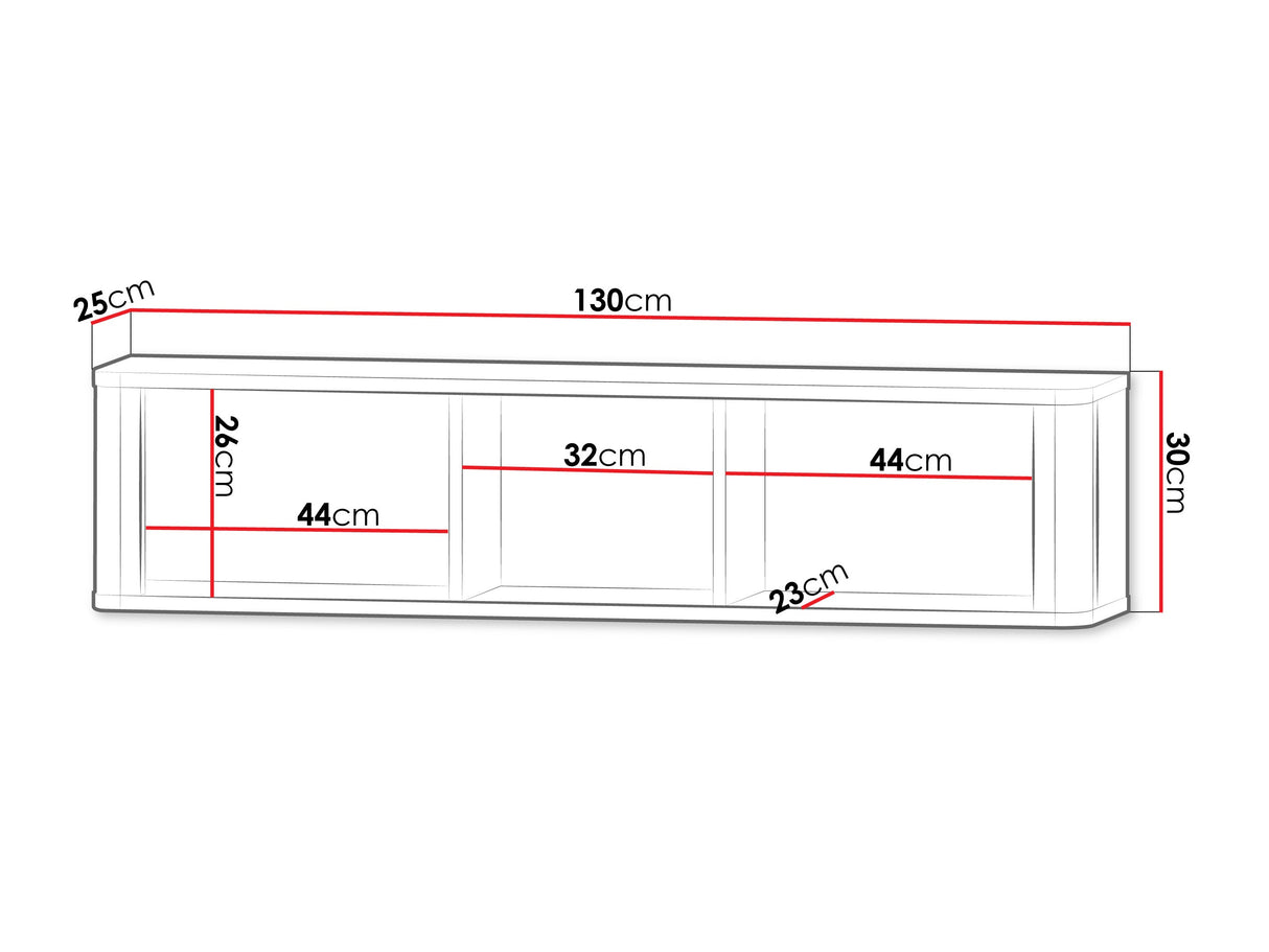 Polc MARLY REG 20, Szín: Kasmír + Szürke márvány