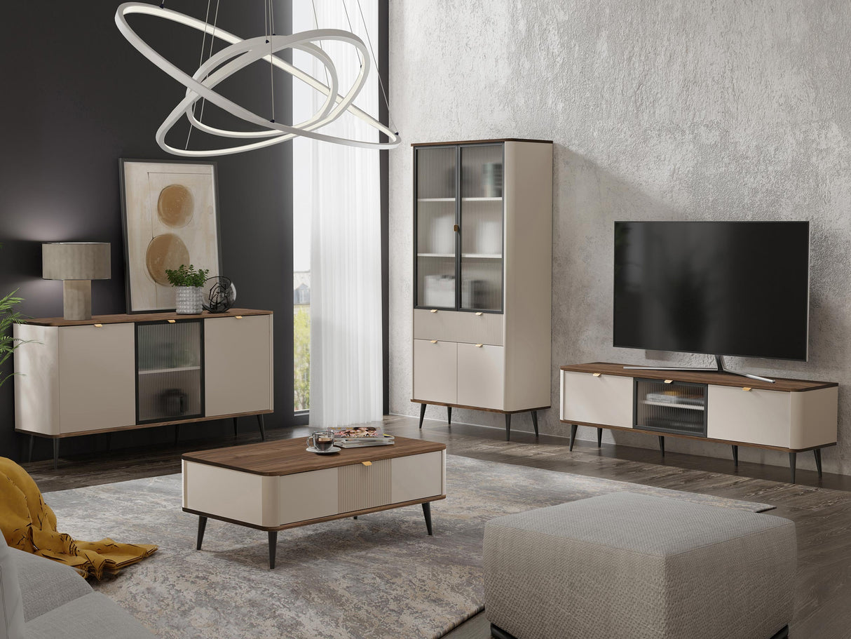 Nappali szett MARLY I, Szín: Kasmír + Dió