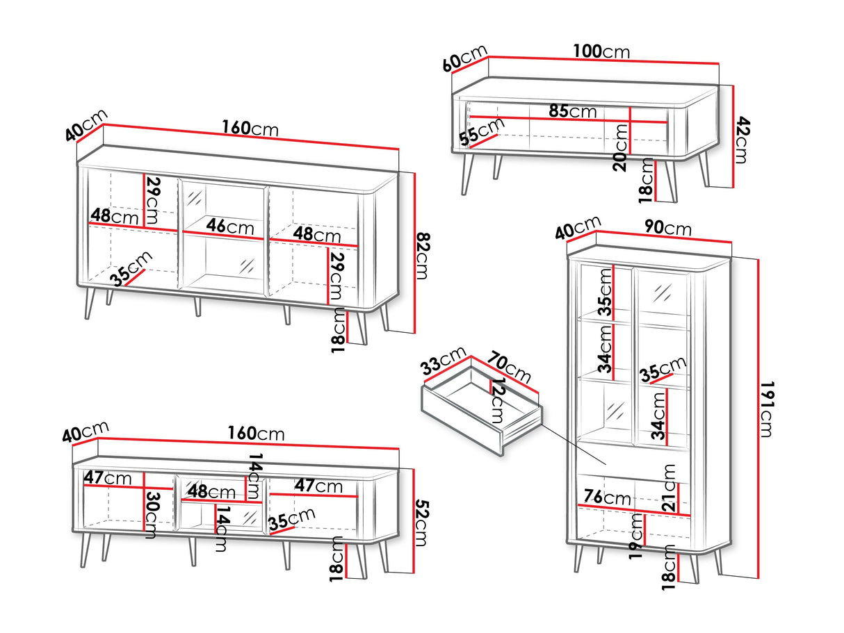 Nappali szett MARLY I, Szín: Kasmír + Szürke márvány